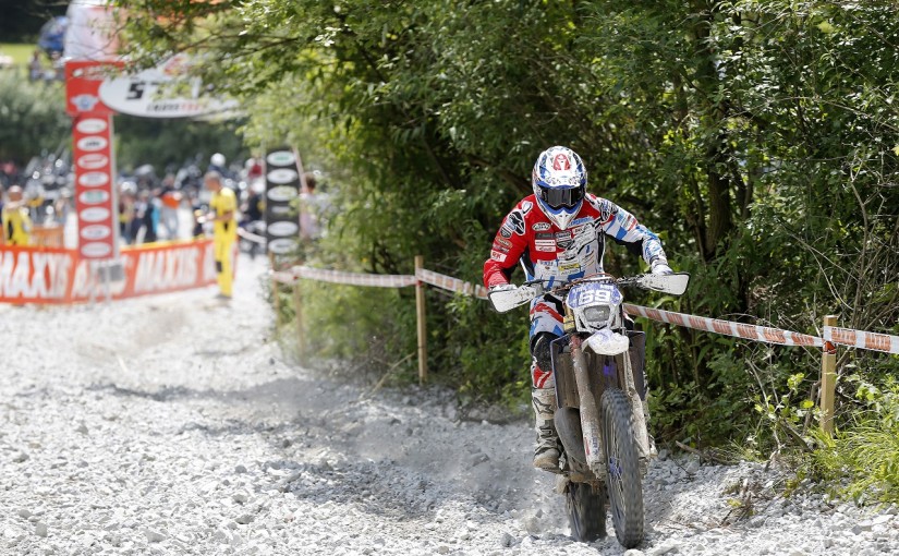 Första dagen av VM Finalen i Enduro, Mikael Persson vann dagen i EY klassen (ungdom 125cc)